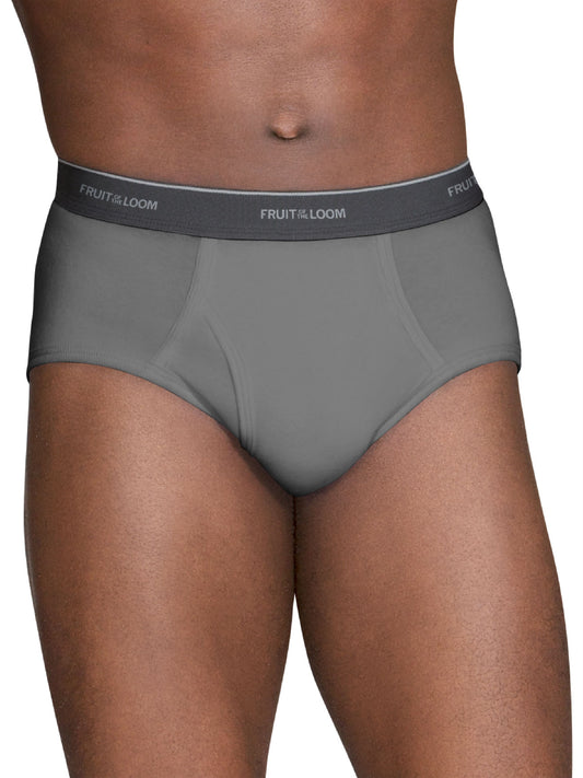 Mens Stripes And Solid Fashion Brief 6 Pack