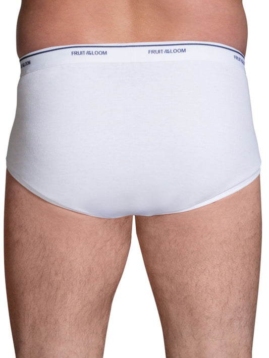 Mens Cotton White Briefs 6 Pack