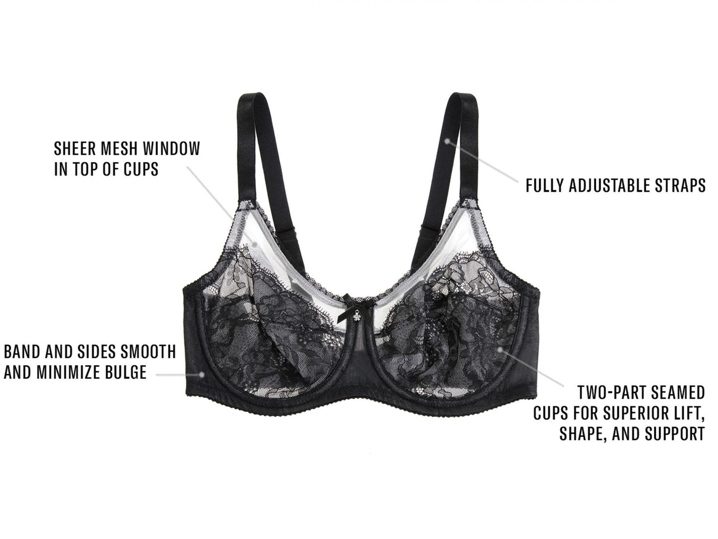 Women's Retro Chic Full Figure Underwire Bra