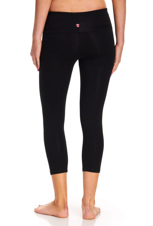 Yoga Foldover Capri Pants
