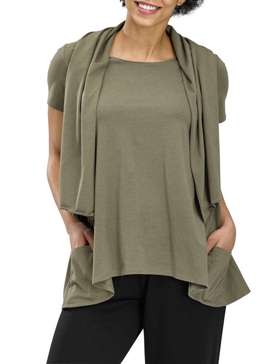 Perfect Protect Short Sleeve Scarf Tee Shirt