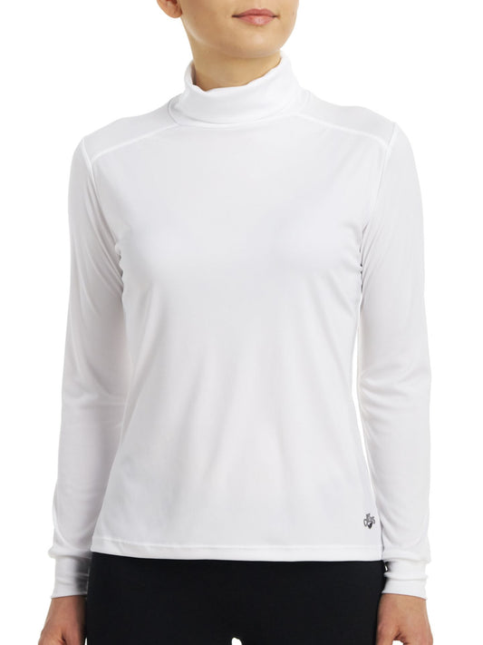 Women Peach Skins Baselayer Turtlenecks