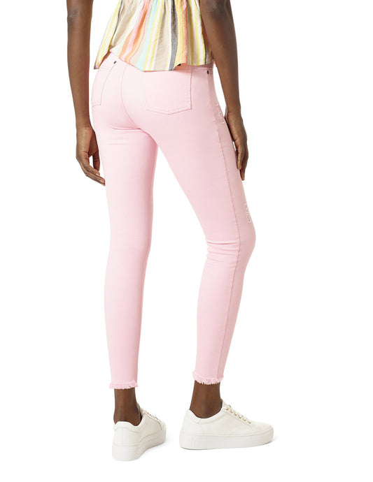 Ripped Denim Hi Rise Skimmer Legging