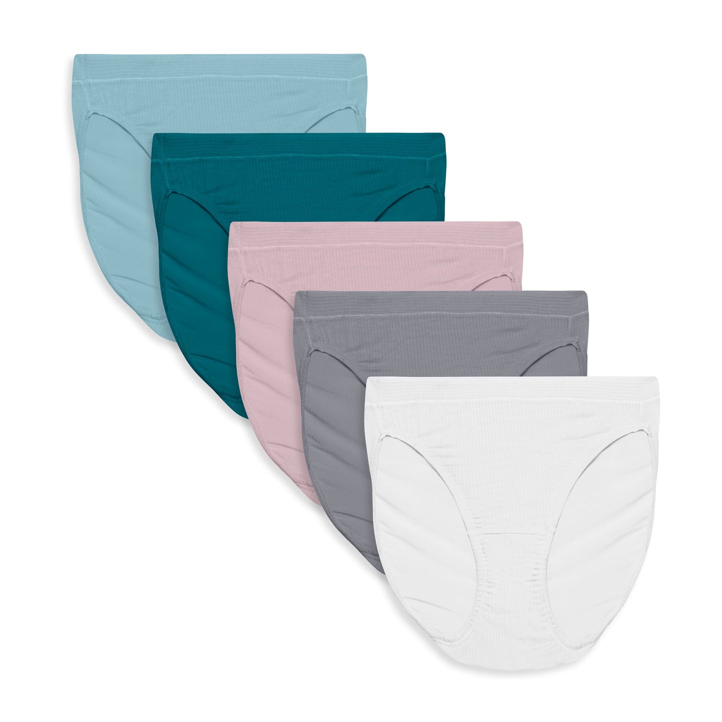 5 Pack Assorted Hi Cut Panty