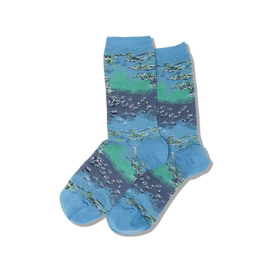 Women Monet Waterlillies Socks