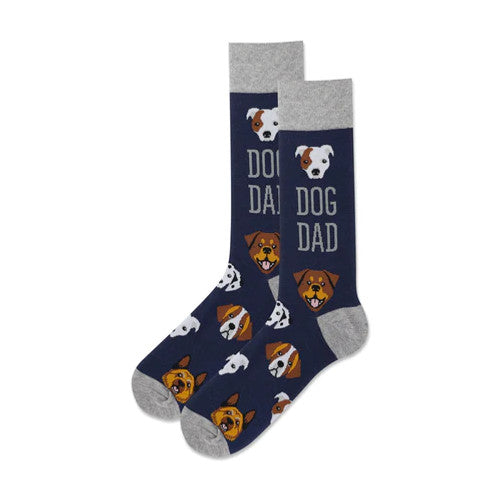 Men Dog Dad Crew Socks