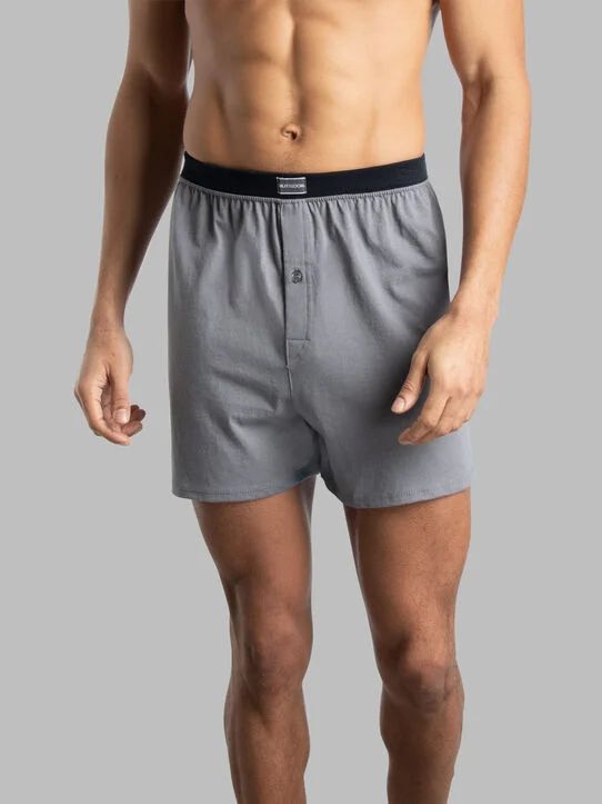 Mens 6 Pack Knit Boxers