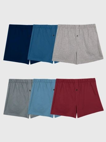 Mens 6 Pack Knit Boxers