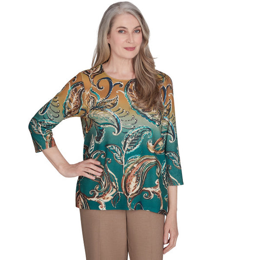 Emerald Isle Paisley Ombre Shirt