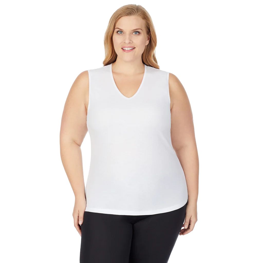 Softwear With Lace Tank Top Plus Size