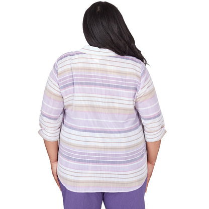 Charm School Stripe Shirt Plus Size