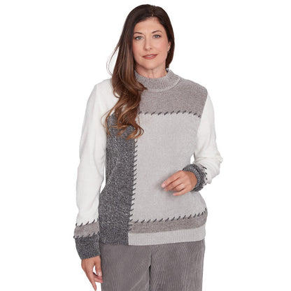 Copenhagen Patchwork Chenille Sweater