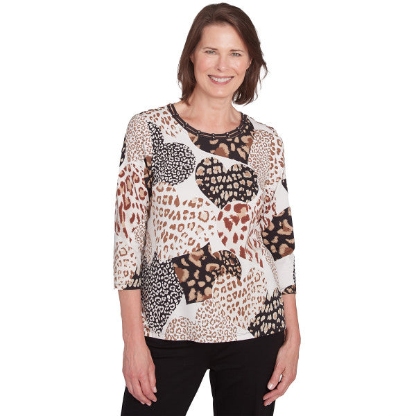 Romancing The Stone Skin Hearts Knit Top