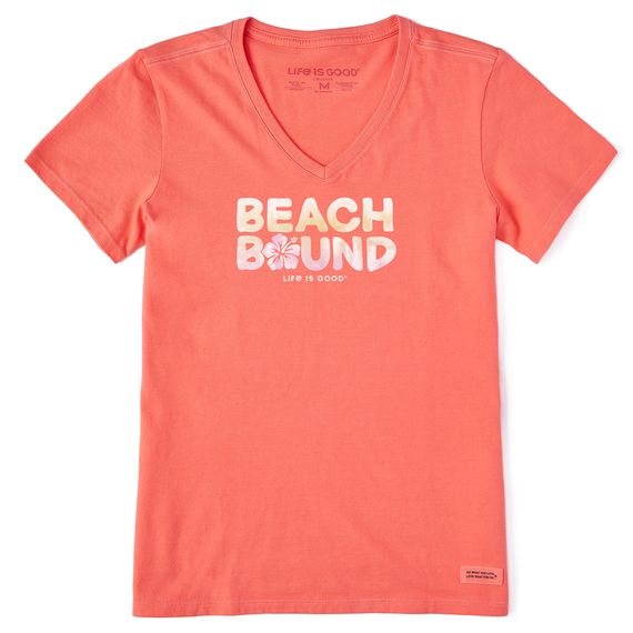 Women Short Sleeve Crusher Tee Beach Bound