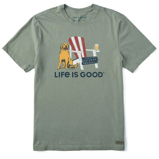 Men Short Sleeve Crusher Tee Life Is Good