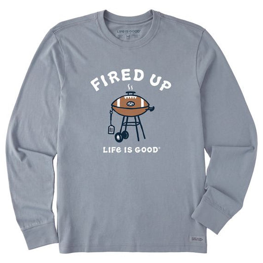 Men Long Sleeve Crusher Tee Fired Up