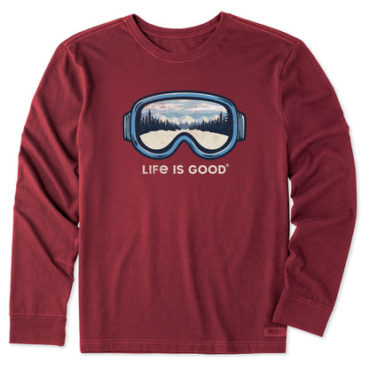 Men Long Sleeve Crusher Tee Goggles