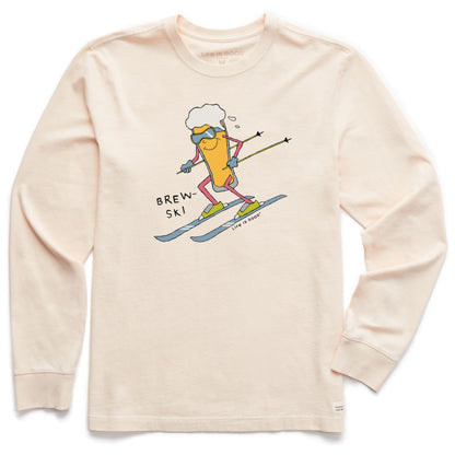 Men Long Sleeve Crusher Tee Brew Ski