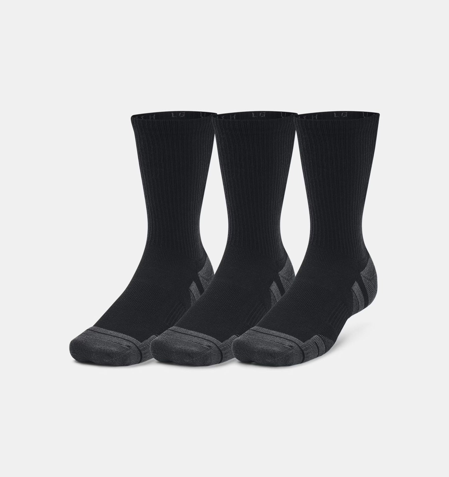 UA Adult Performance Tech 3 Pack Crew Sock