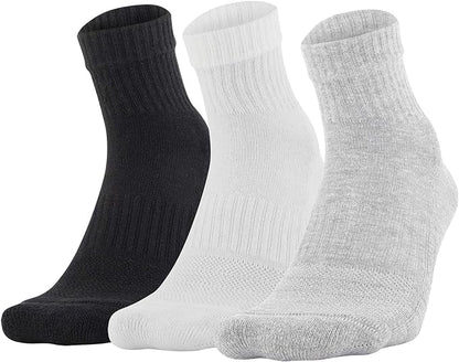 UA Unisex Training Cotton 3 Pack Quarter Socks