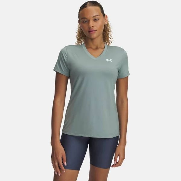 UA Tech Twist Short Sleeve V Neck Tee Shirt