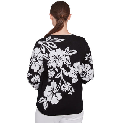 Wild At Heart Dramatic Floral Sweater