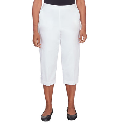 Twill Capri Pants Plus Size