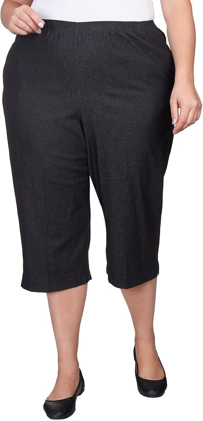 Denim Capri Plus Size