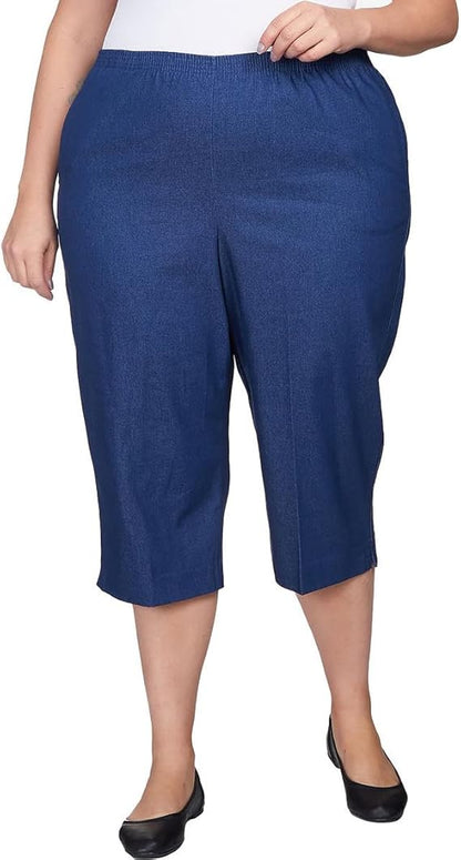 Denim Capri Plus Size