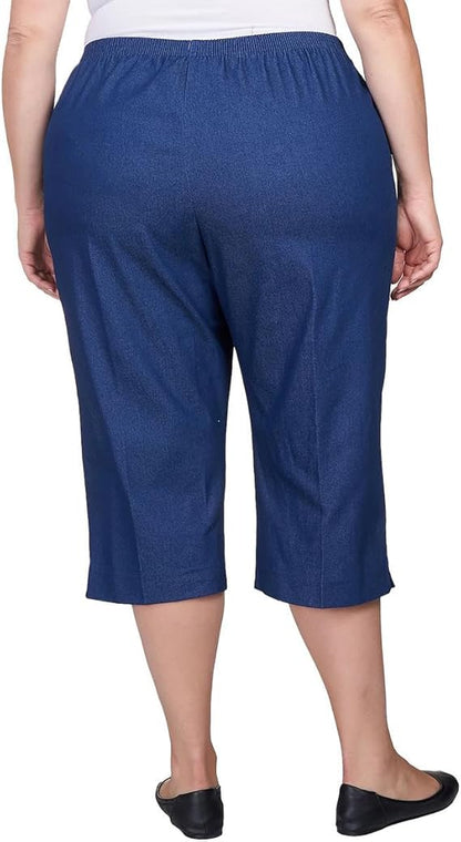 Denim Capri Plus Size