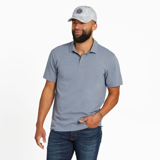 Mens Short Sleeve Crusher Lite Polo Tee Shirt