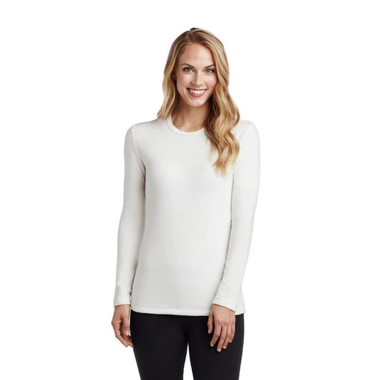 Fleecewear With Stretch Long Sleeve Crew Neck Shirt
