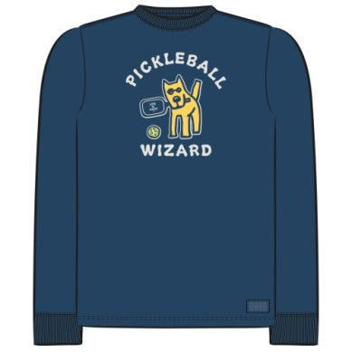 Long Sleeve Crusher Tee Pickleball Wizard