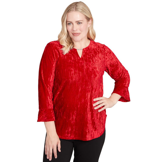 Jet Setter Knit Faux Suede Shirt