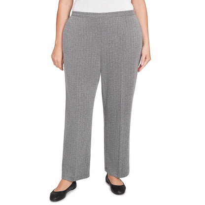 Jet Setter Knit Herringbone Proportioned Medium Pant Plus