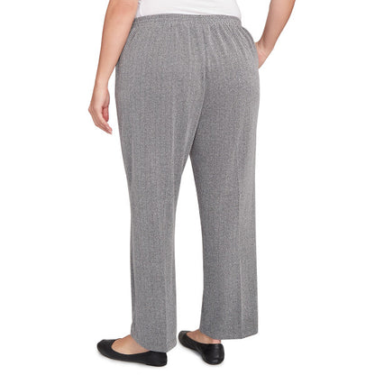 Jet Setter Knit Herringbone Proportioned Medium Pant Plus