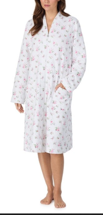 Long Sleeve Zip Front Robe