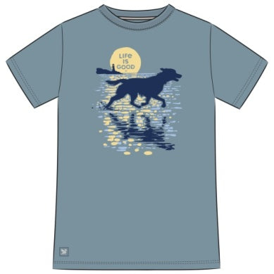 Short Sleeve Moonlit Dog