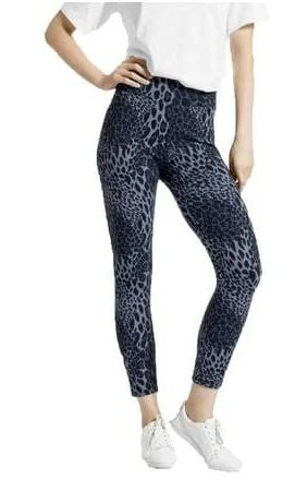 Wavy Leopard Denim Hi Rise Skimmer Legging