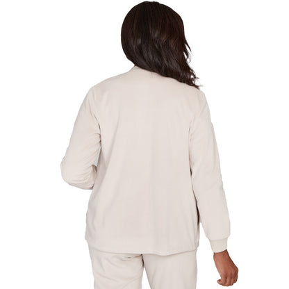 Calm Luxe Cardigan With Rib Trim