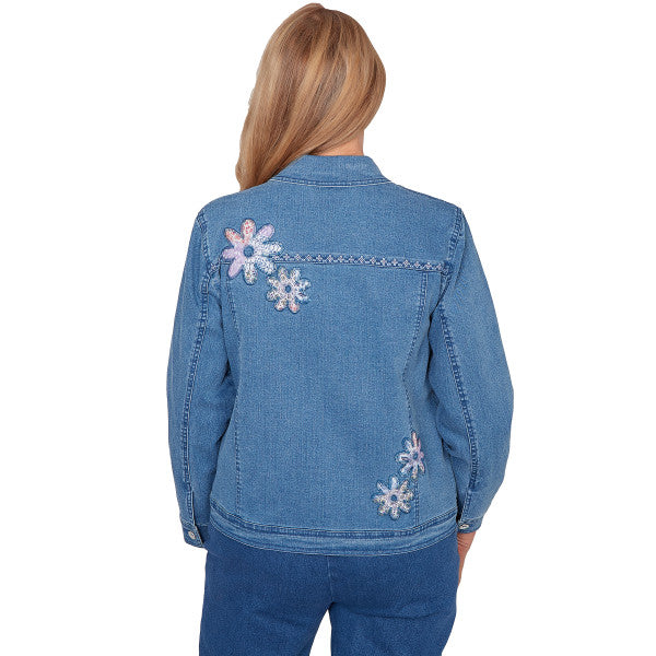 Hilton Head Applique Floral Jacket