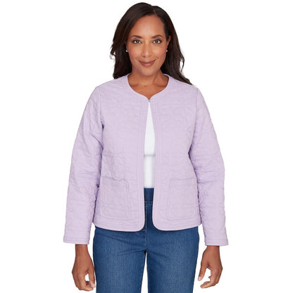 Hilton Head Quilt Floral Patchwork Jacket Petite Sizes