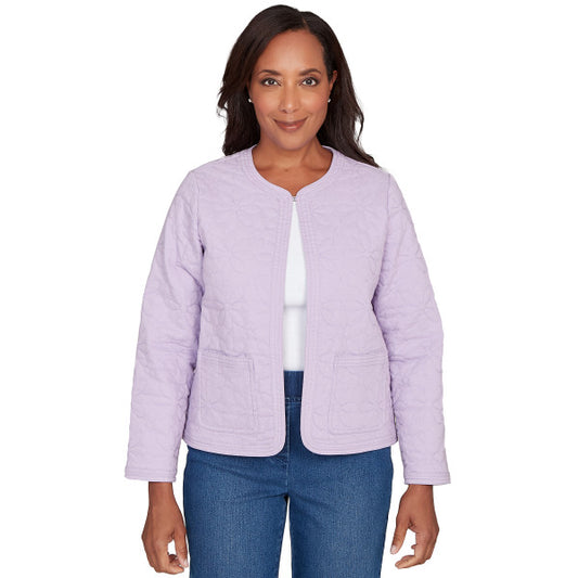 Hilton Head Quilt Floral Patchwork Jacket Petite Sizes