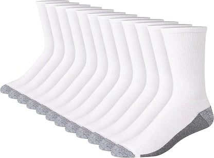 12 Pack Mens Crew Socks