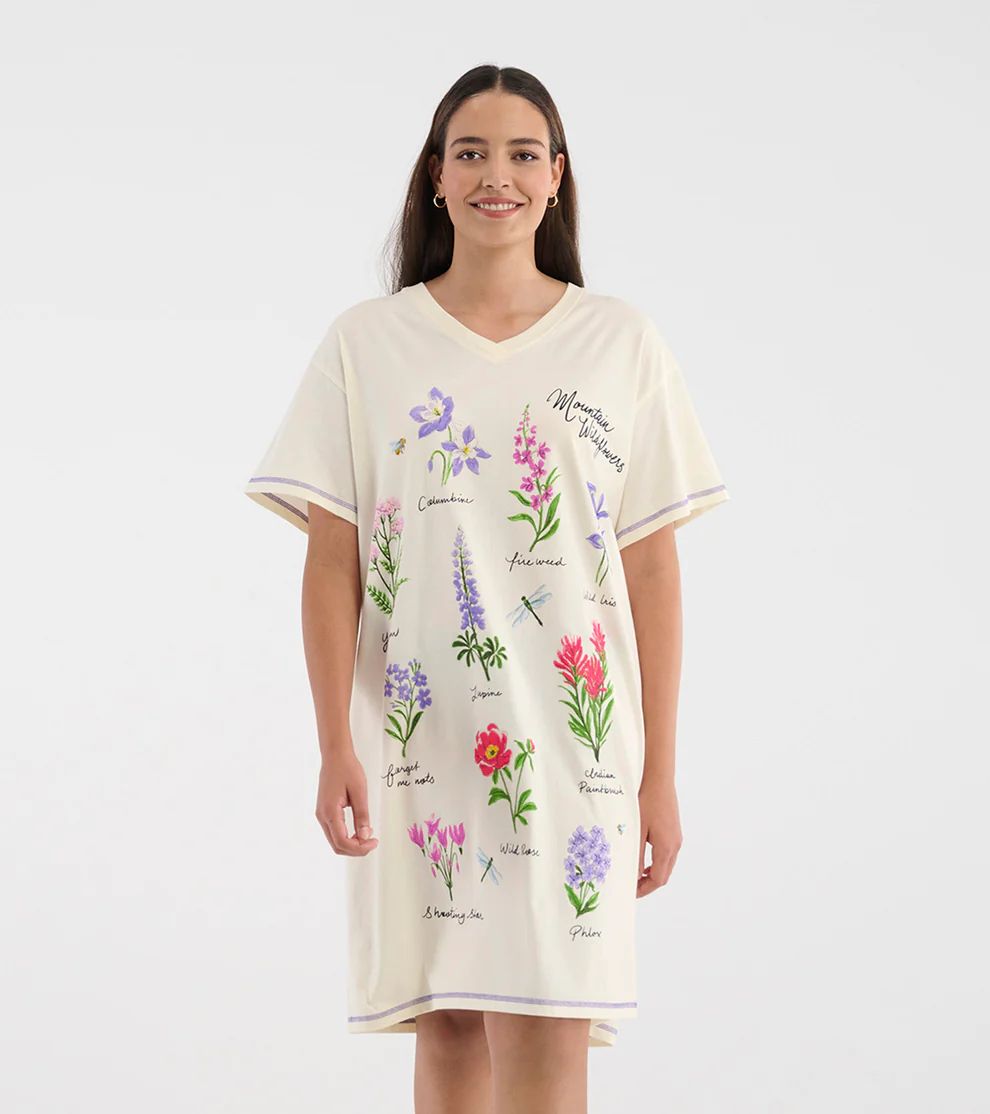 One Size Sleepshirt Wildflowers