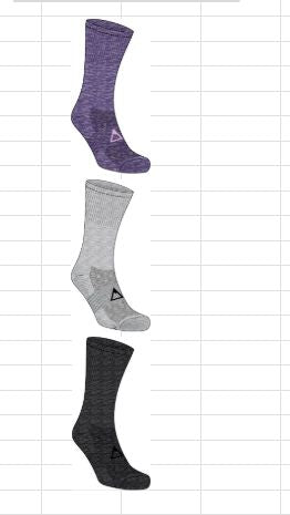 Explorer Mountain Peaks Womens Crew Socks 3 Pack