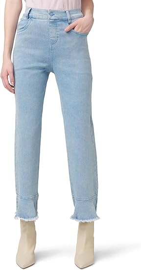 Ruffle Hem Denim Skimmer