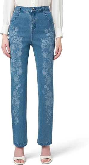 Floral Emma Baby Bootcut Pants