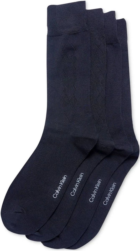 Mens 4 Pack Rayon From Bamboo Dress Crew Sock
