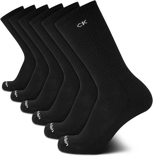 Mens 5 Pack Half Terry Cushion Crew Sock